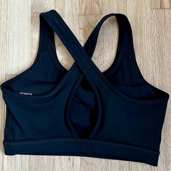 NINEPINE sports bra racerback black size M - Picture 3 of 5